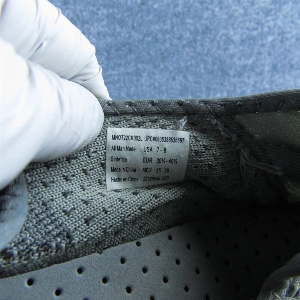 Ozark Trail Men's Size 7-8 Knit‎ Aqua Sock Rubber Grip Water Shoes • Grey